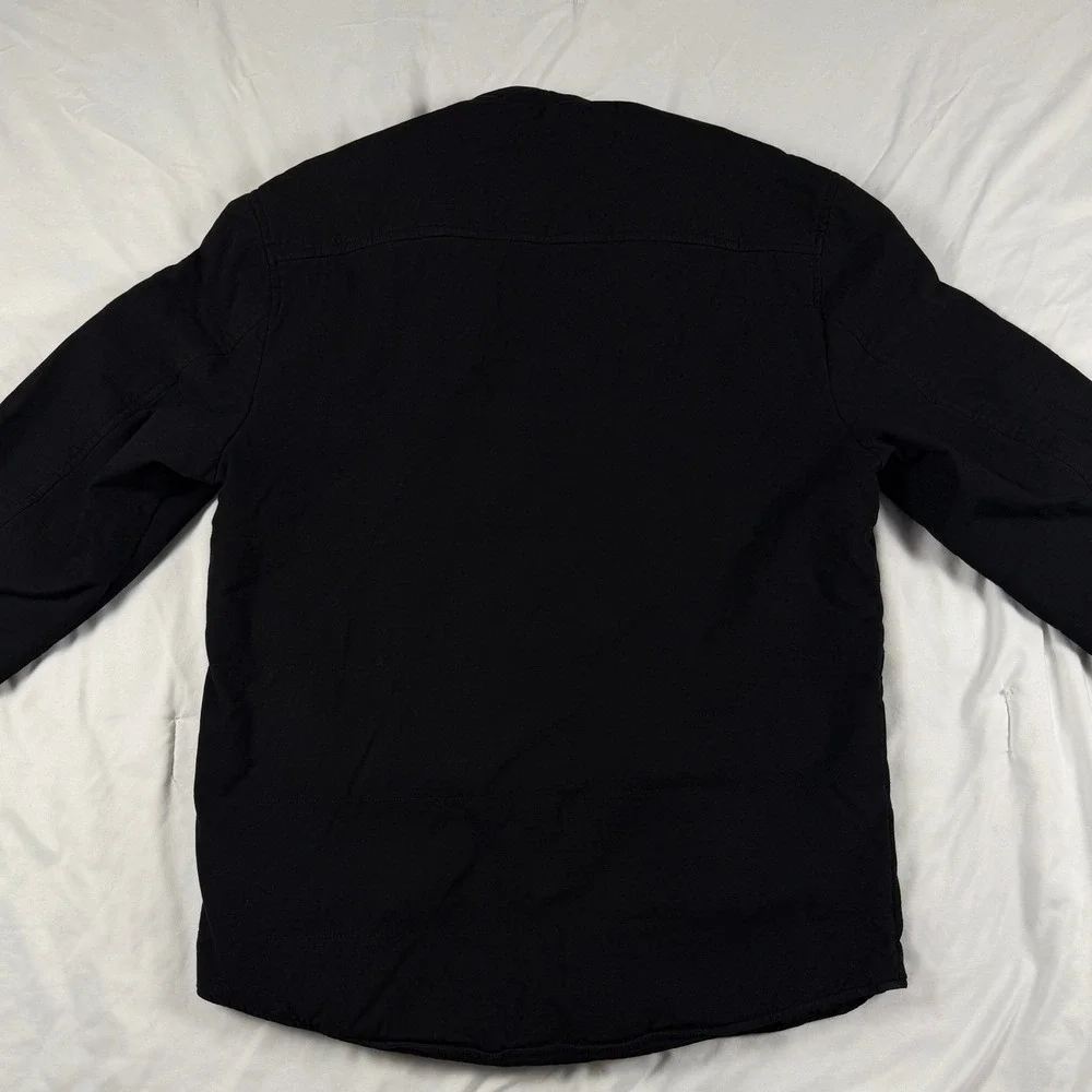 Levi's Small Black Ripstop Utility Jacket Quilted Lining‎ Workwear Shacket